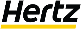 Logo for Hertz car rental